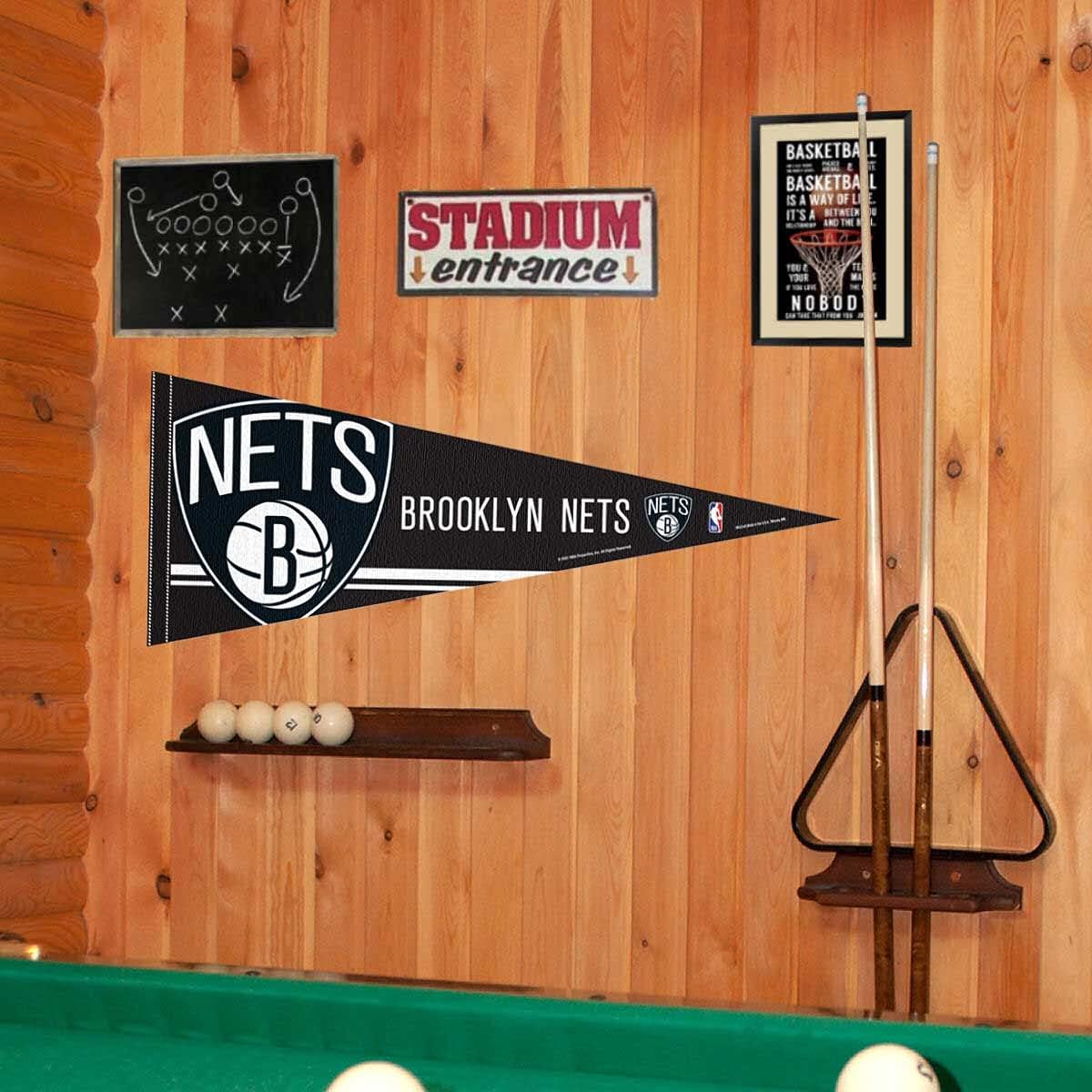 Brooklyn Nets Pennant Full Size 12 in X 30 in - Image 2
