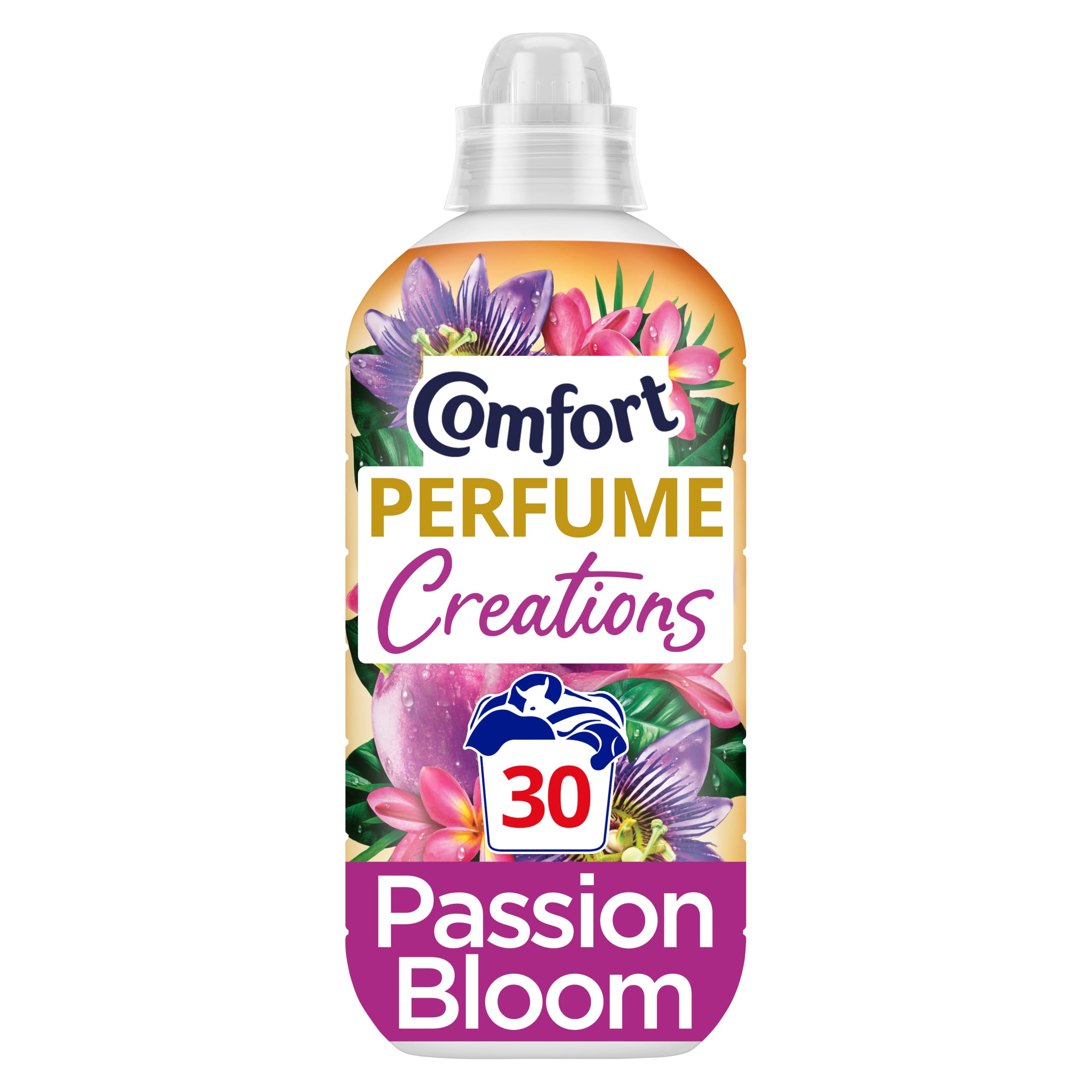 Comfort Perfume Creations Passion Bloom Fabric Conditioner Motion-Activated Fragrance Technology 100 Days of Freshness 30 washes (900 ml)