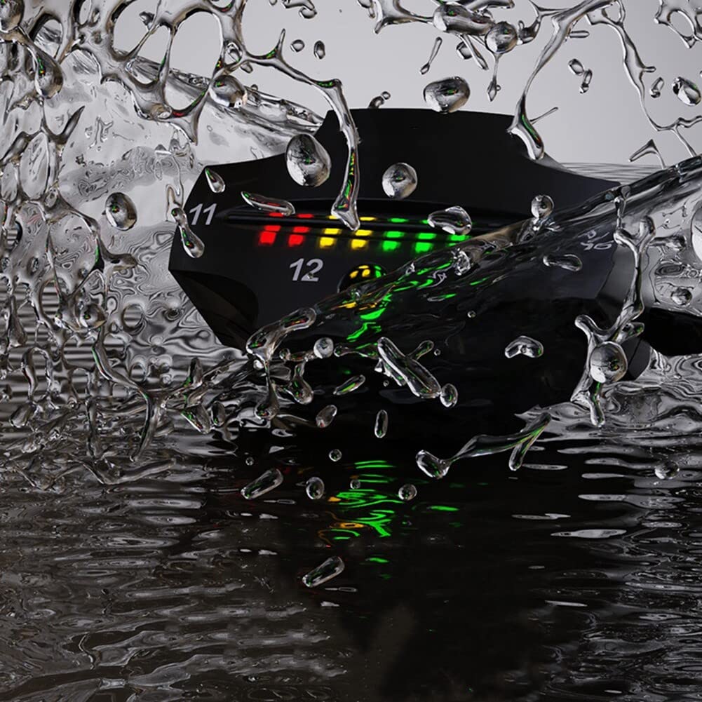 Voltmetro Elettronico per Moto, MoreChioce Indicatore di Visualizzazione Della Tensione a LED per Moto Universale Voltmetro Impermeabile Monitor di Visualizzazione Della Tensione Antiurto
