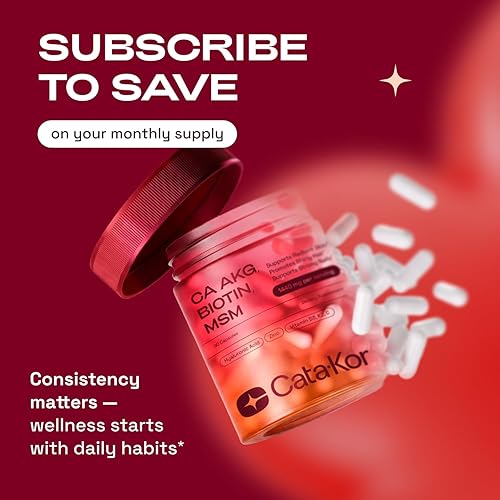 Miniatura 10 de Suplemento para piel, cabello y uñas con Ca AKG  MSM  Ácido hialurónico  Biotina  Vitamina C y vitamina D3 K2  Apoya la piel radiante, promueve el