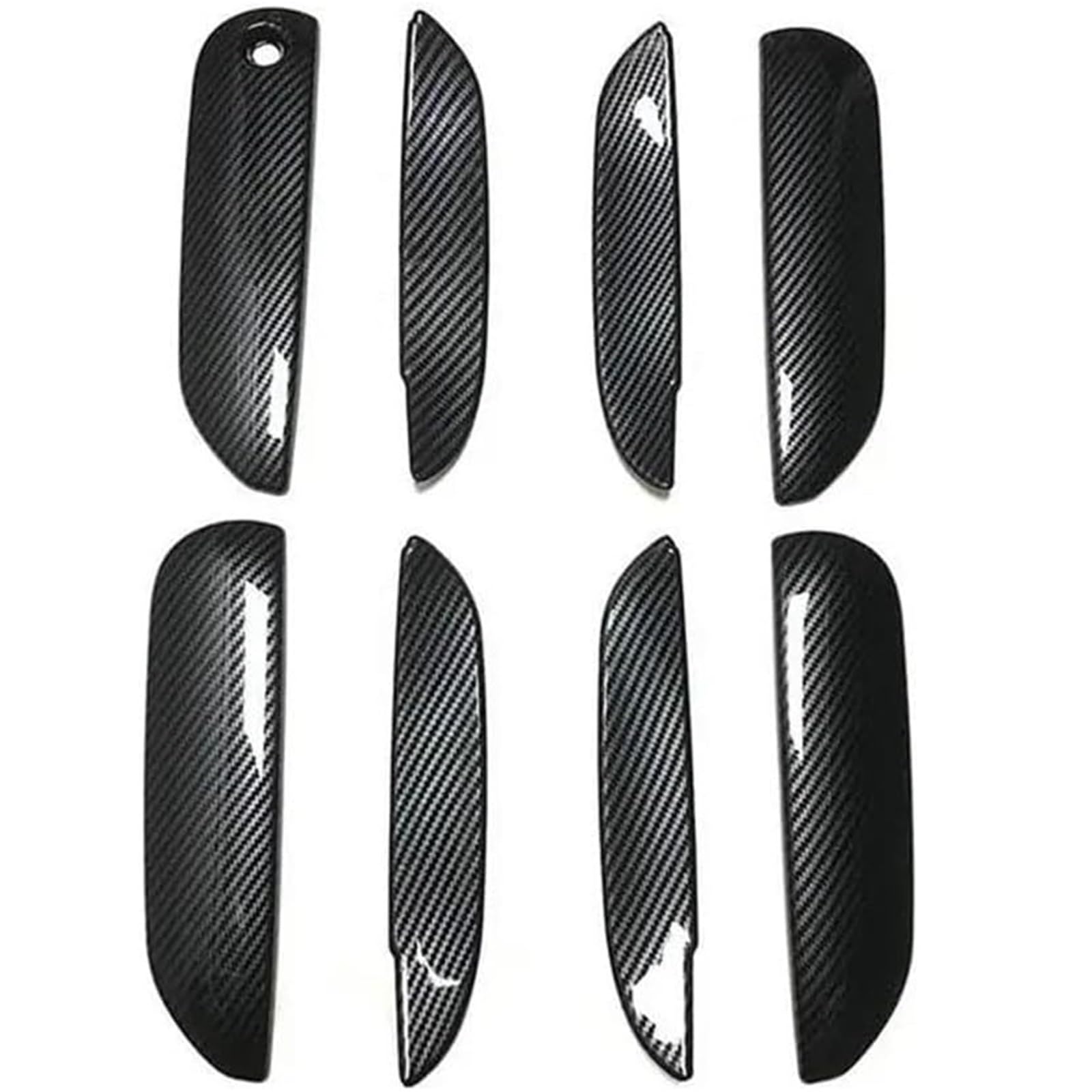 Glymzoi Carbon Handle-Bowl Car Exterior Door Handles Car Left Exterior Door Handle For Jazz Mk3 2008-2013 Carbon Fiber For Chrome Cup Bowl(Carbon Handle-Bowl)