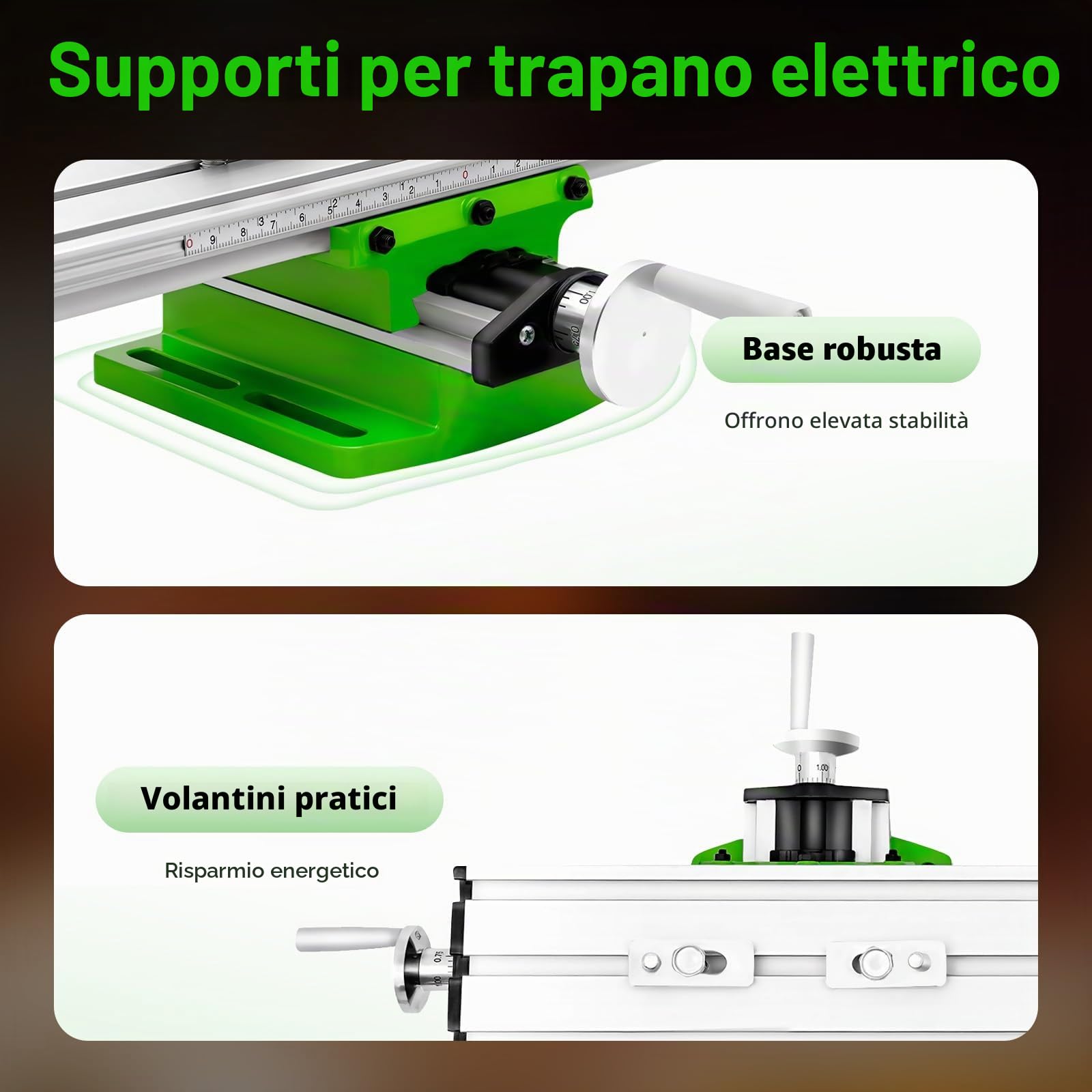 X Y - Tavolo a croce 310 x 90 mm, regolabile, tavolo da lavoro multifunzione, con scale di precisione