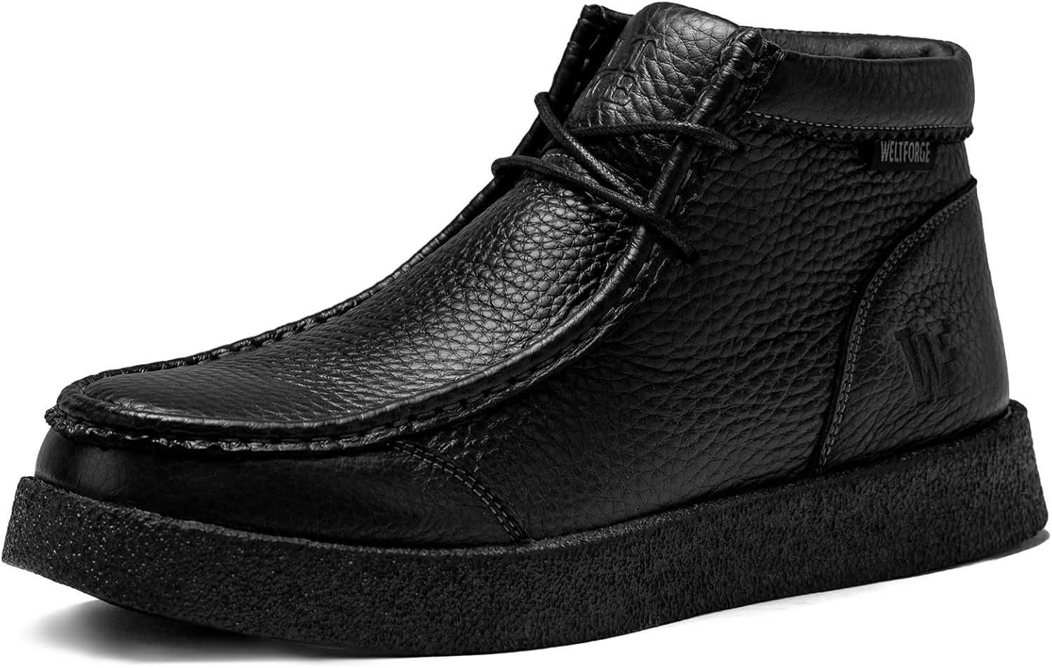 Men's Modern Moc Toe Boots Leather Casual Chukka Boot