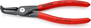 Knipex Precision Circlip Pliers for internal circlips in bore holes grey atramentized, with non-slip plastic coating 165 mm (self-service card/blister) 48 21 J21 SB