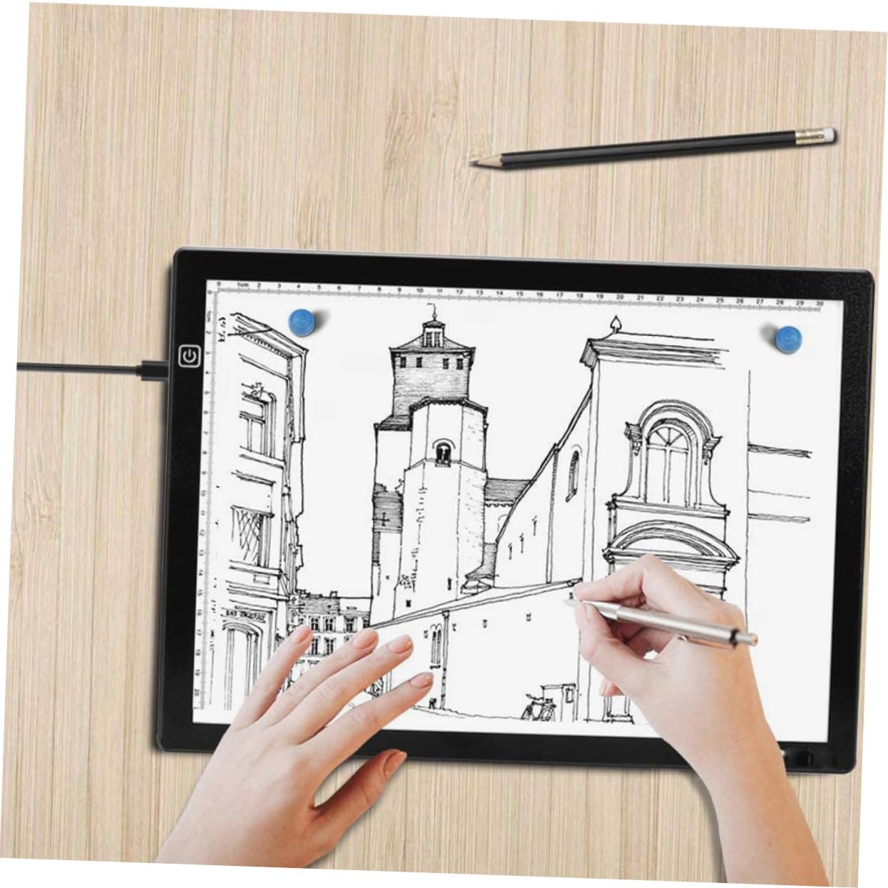 Table Lumineuse A4 en Acrylique Blanc pour Dessin et Animation 2d