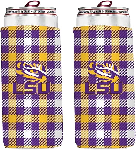 Miniatura 4 de College Team - Enfriadores ultradelgados para latas de cerveza de 12 onzas, paquete de 2 (Texas Tech (Red Raiders) - Cuadros plegables) Alabama Red