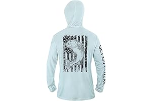 UPF 50+ Fishing Shirt for Men - Hooded Sun Protection Shirt