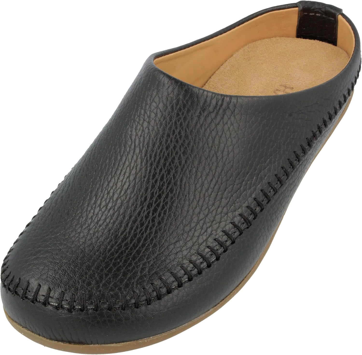 HAFLINGER Softino Softi Basico Leather Slippers Ballerina in Simple Design