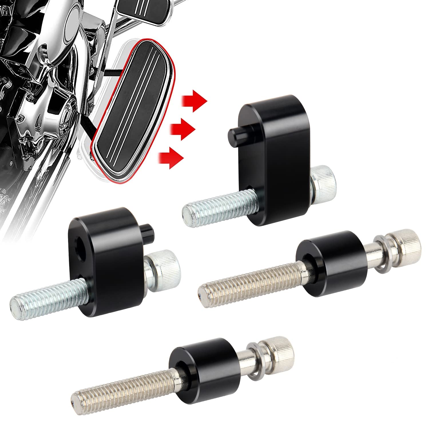 Aazon.co: Gear Shift Lever Foot Peg Extension for Harley Davidson