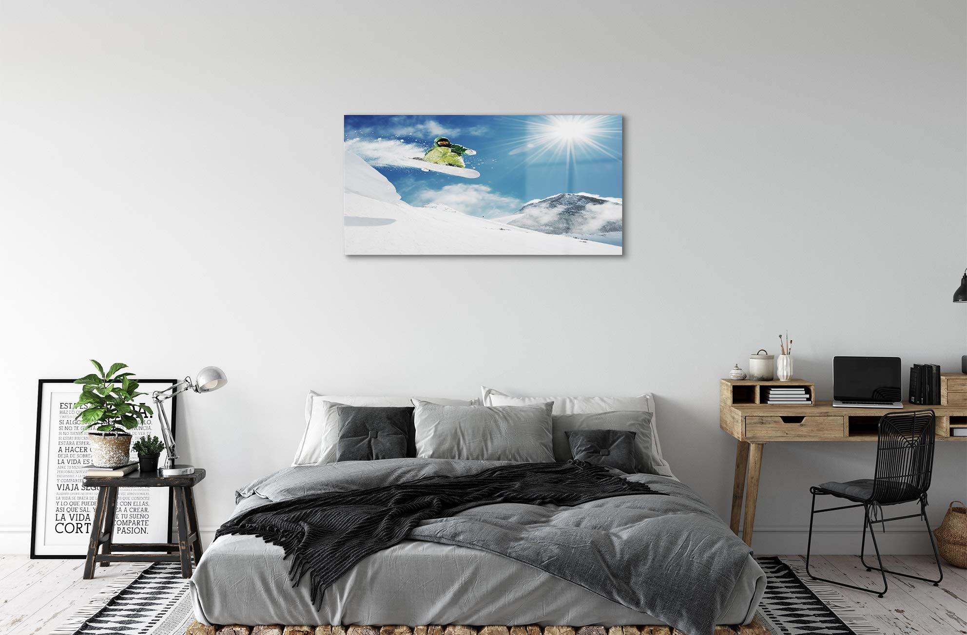 TULUP TABLEAU SUR Toile Image Imprimé 70x140 - Collage de musique EUR