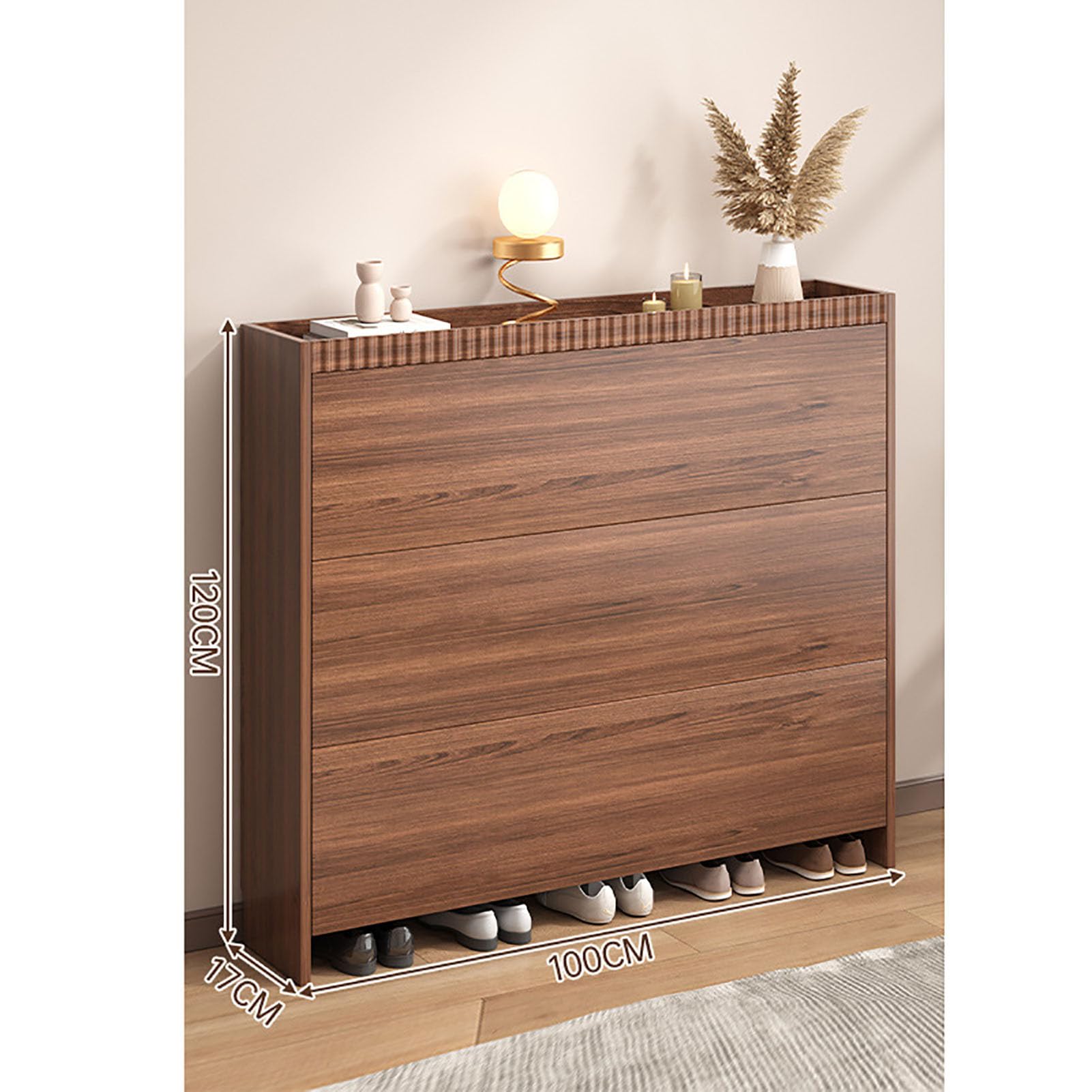 MSHGSKU Freestanding Shoe Cabinet with Flip Drawers, Slim Storage Organizer for Entryway, Hallway, Closet, and Living Room
