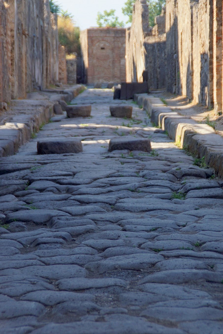 Street in Pompeii, Italy Journal: 150 page lined notebook/diary