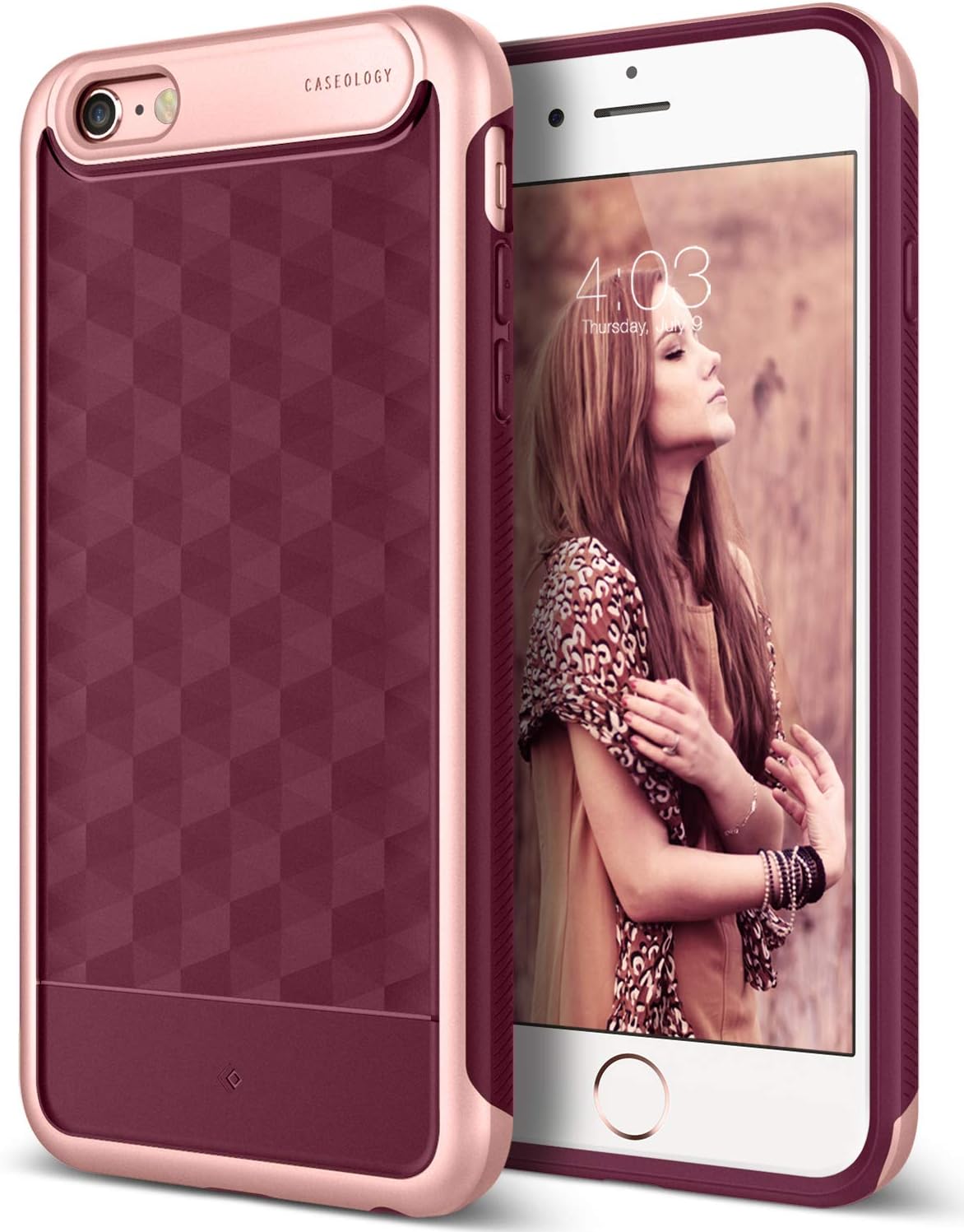 Caseology Parallax for Apple iPhone 6S Plus Case (2015) / for iPhone 6 Plus Case (2014) - Burgundy