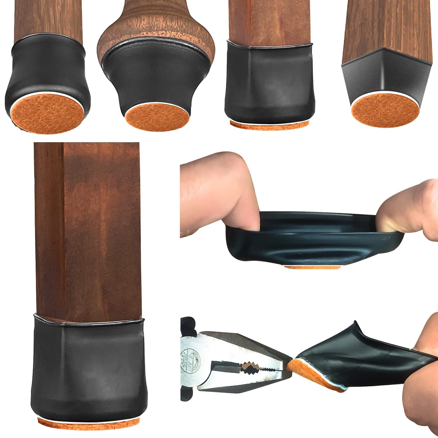 Buy Chair Leg Floor Protectors, 32pcs Chair Leg Covers Silicone Chair