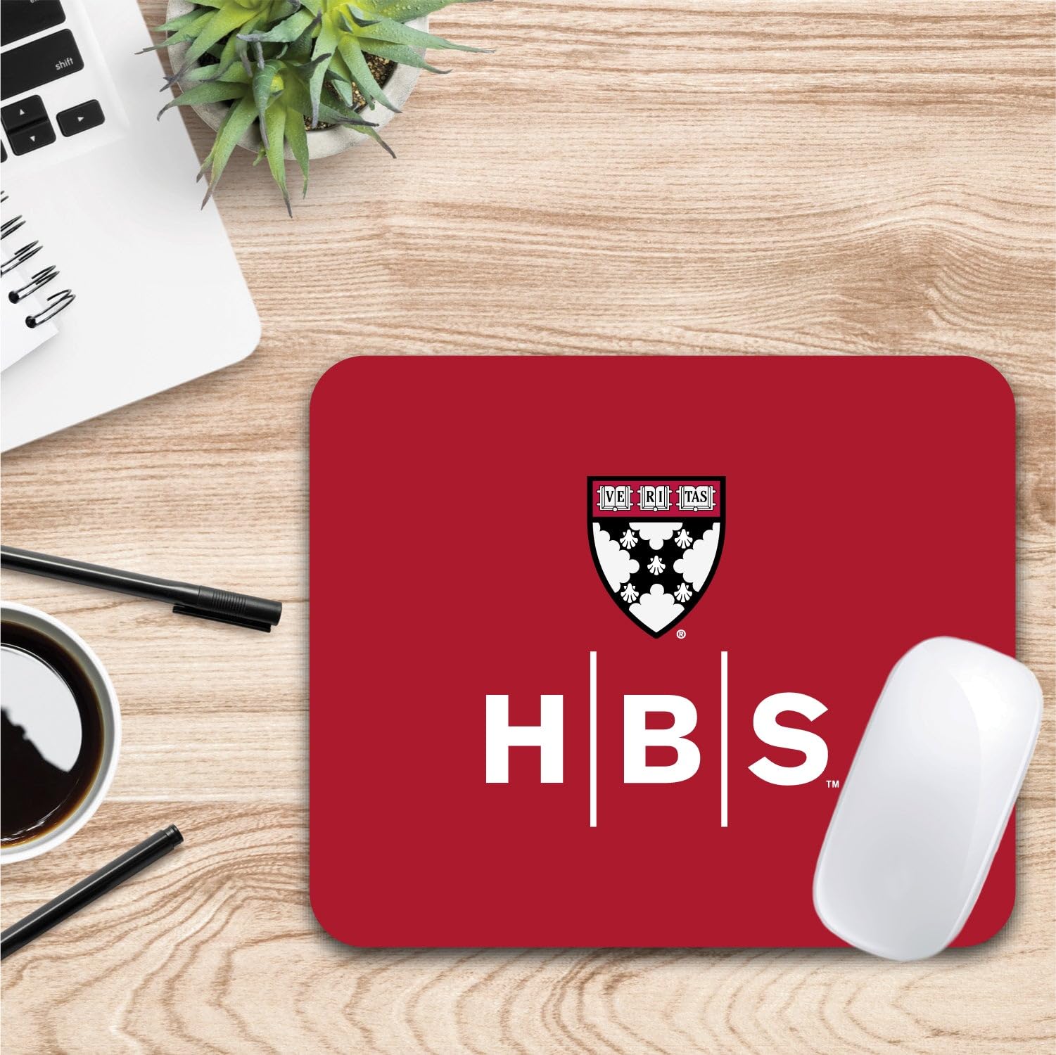 Mouse Pad, Fabric, Harvard Business School Standard/Classic Red