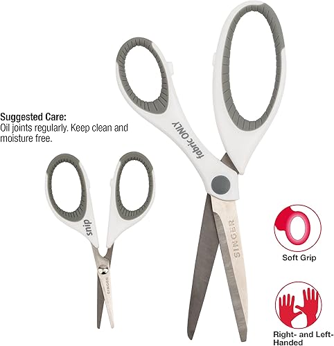 Miniatura 3 de SINGER 07175 - Tijeras de costura y detalle con agarre cómodo