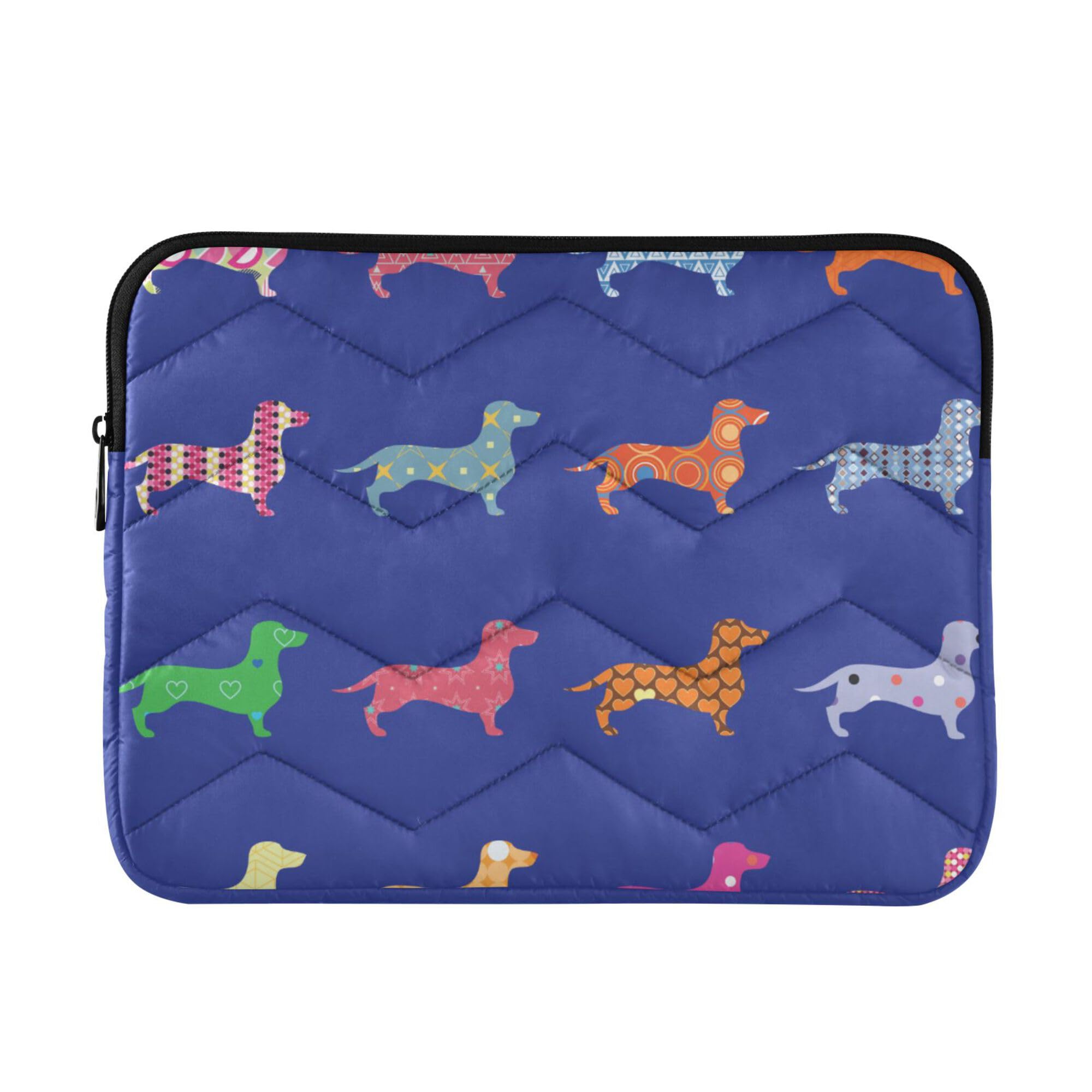 Mazeann Dog Dachshund Laptop Sleeve Waterproof Computer Carrying Bag Cover Bags Protective Case Briefcase 13-14inch