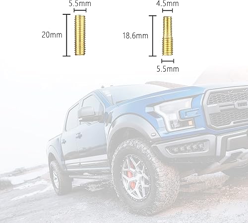 Miniatura 6 de Junecarp 13 piezas de accesorios de adaptador de antena de camión para kit de camióncoche, 11 tornillos y 2 arandelas de goma de repuesto para
