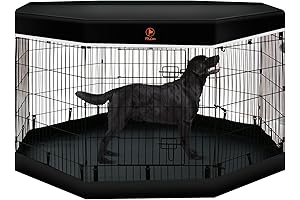PJYuCien Dog Playpen - 8 Panel Dog Playpen