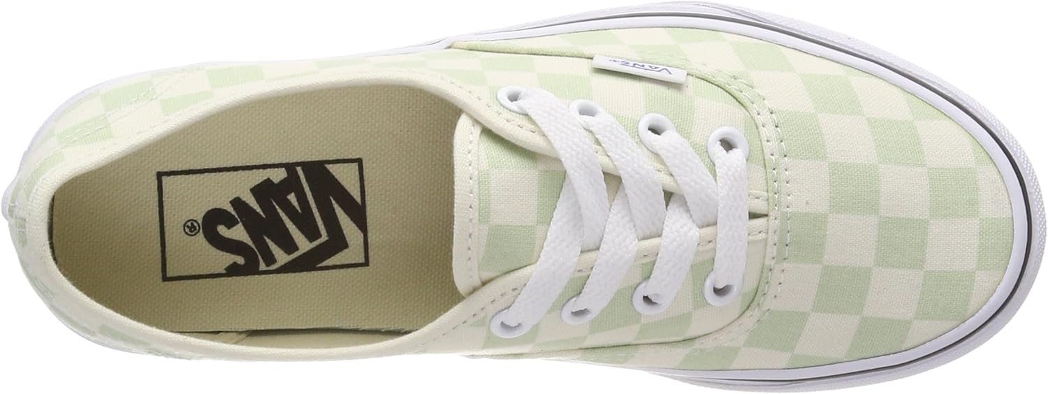 Vans Women's Low-Top Sneakers 11 Women/9.5 Men Green Checkerboard Ambrosia Classic White Q8j