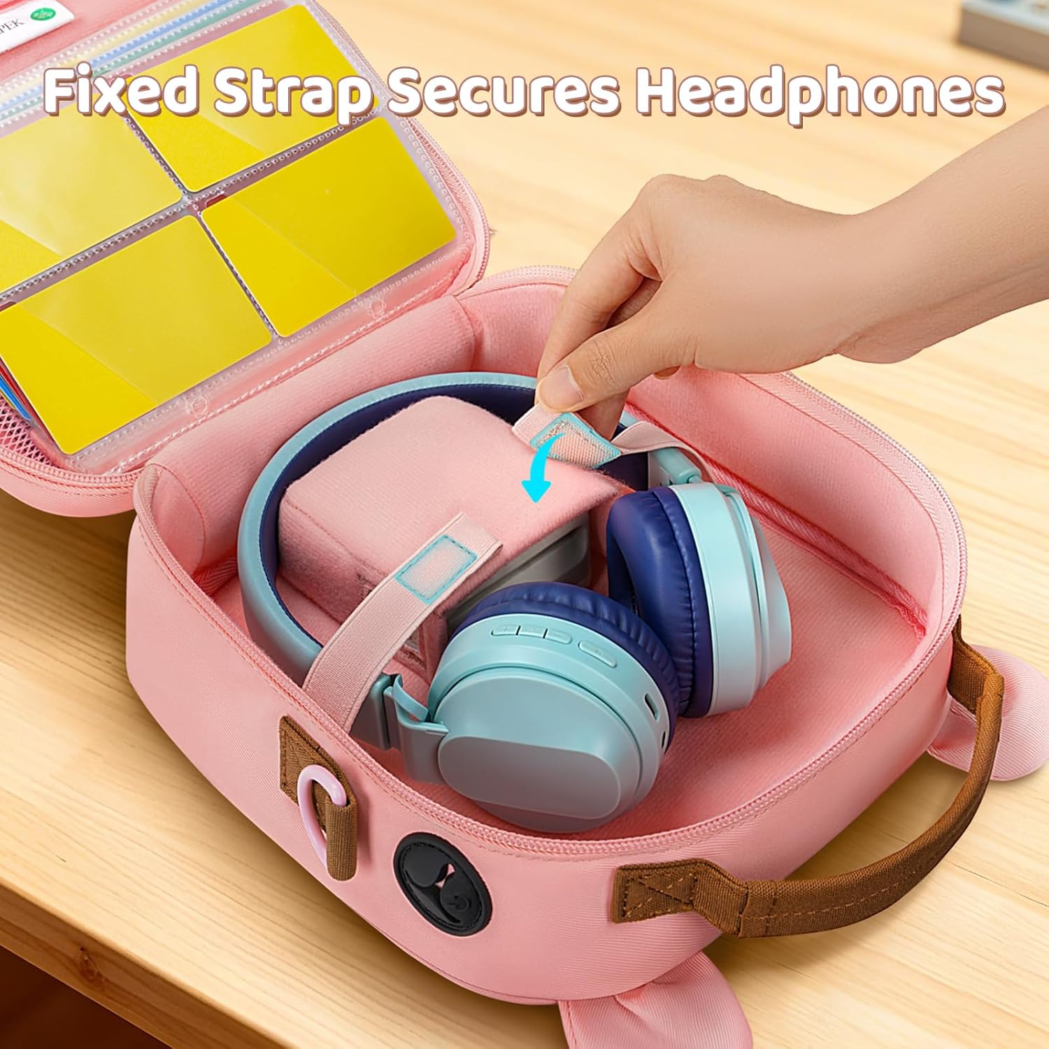 YOREPEK Travel Carrying Case for Yoto Mini (2024 Edition), 40-Card Storage Bag for Yoto Mini Player, Headphones & Accessories, Open-Access Design for In-Bag Play, 3 Year Old Girl Gifts (Bag Only) - Image 6