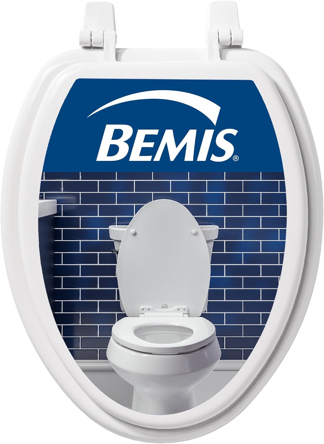 Bemis 1400TTA Economy Durable Wood Toilet Seat, Made in USA, Elongated, White