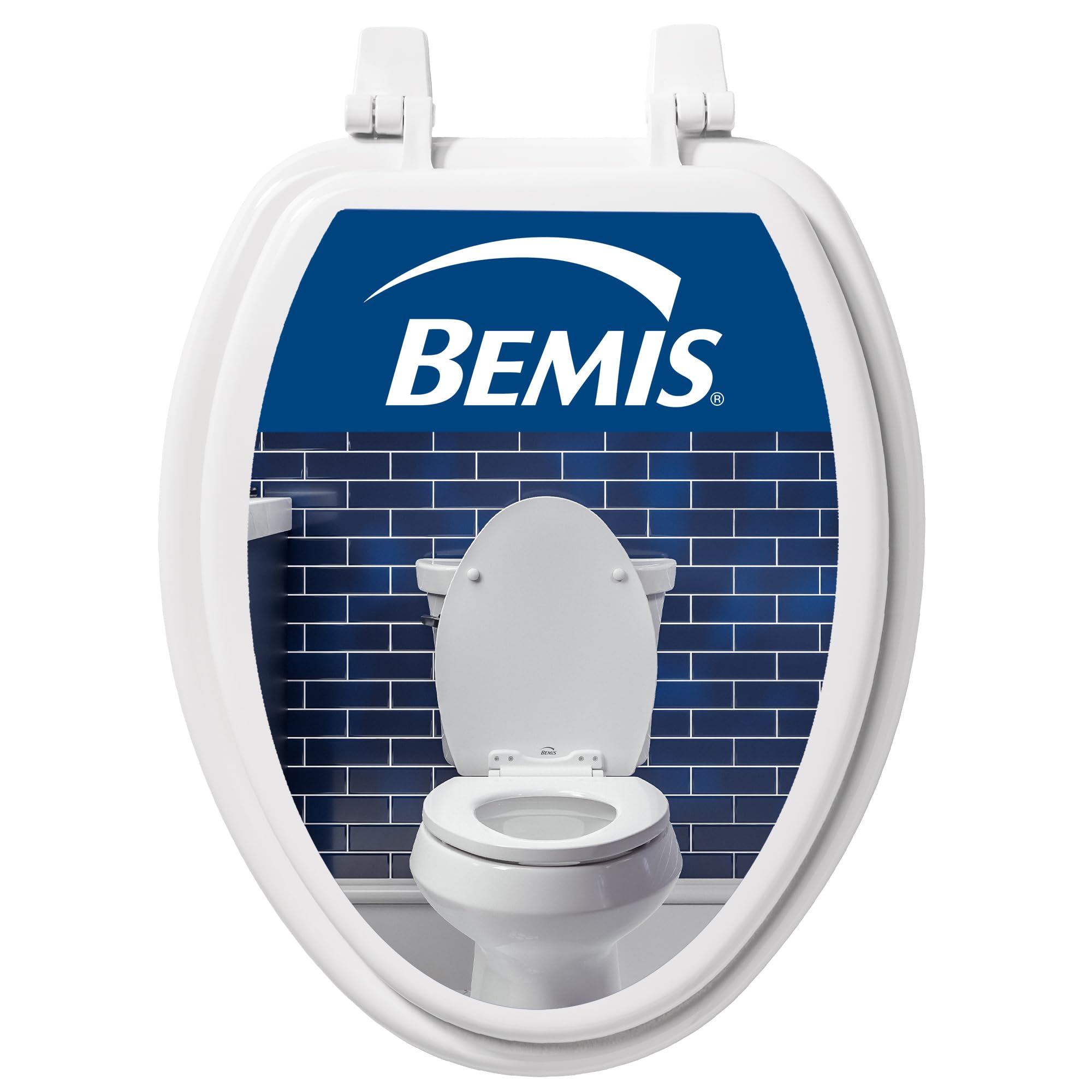 Bemis 1400TTA Economy Durable Wood Toilet Seat, Made in USA, Elongated, White