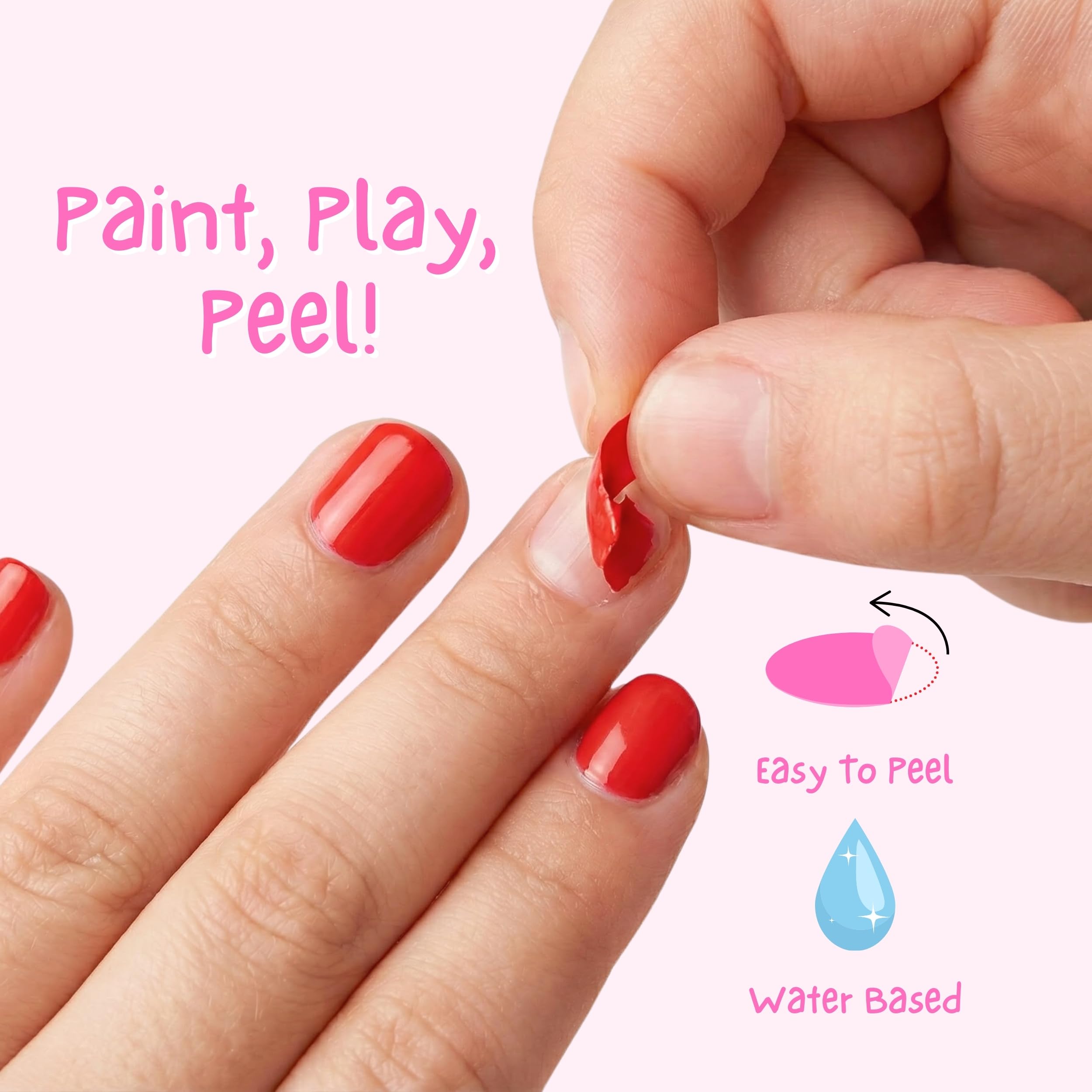 Miss Nella édition spéciale Ensemble de Maquillage et de Vernis à Ongles pour Petites Filles, hypoallergénique, testé dermatologiquement, Non Toxique, sûre et Amusante (Glamorous Picks, 8, unité)
