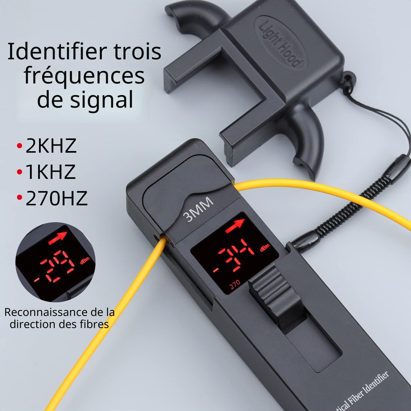 Détecteur de fibre optique 800-1700 nm pour outils de test de fibre optique