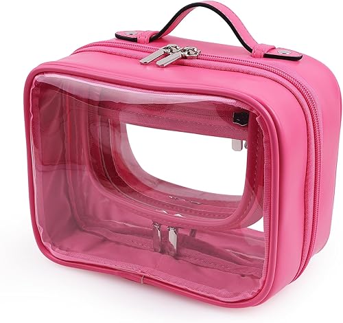 Lychii Bolsa de aseo aprobada por la TSA, bolsa de viaje transparente para artículos de tocador líquidos, organizador de bolsas de cosméticos de