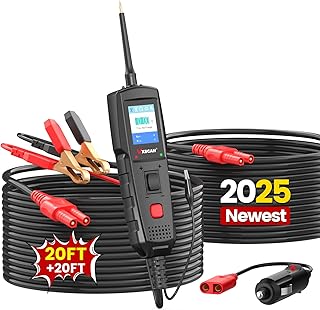 Automotive Power Circuit Probe Kit, Circuit Tester Breaker Finder Tool, 12/24V Short Open Breaker Circuit Finder Wire Tracer AC/DC Trailer Relay Fuse Test with 20FT Cord