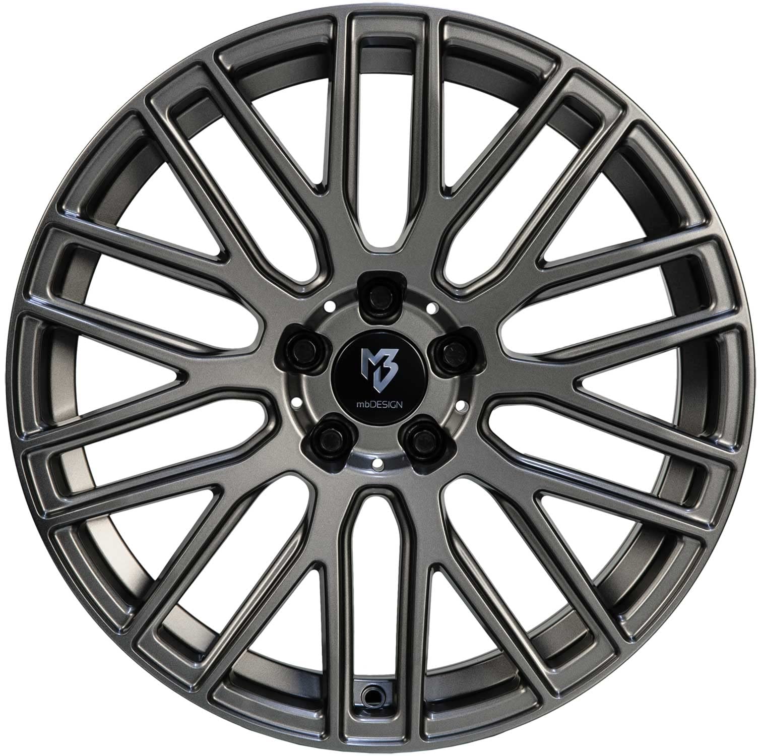 MB Design Felge KV4 8.5Jx18 ET45 5x120 Mattgrau kompatibel mit VW Amarok T5 T6.1 T6 Touareg
