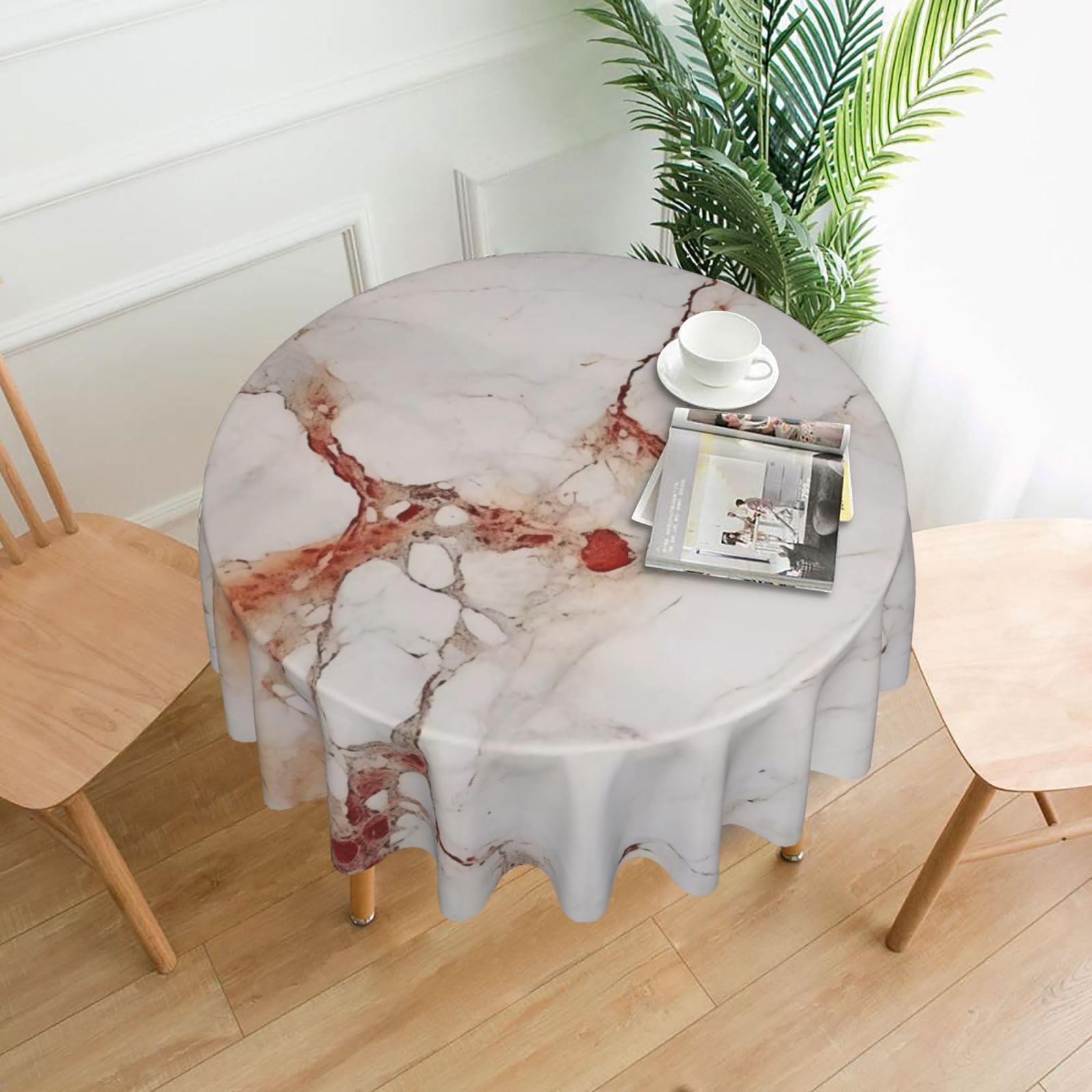Nappe à imprimé marbré pour vos fetes de famille et restaurants