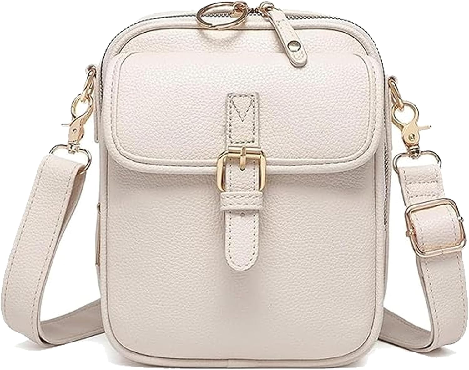 Forcipower Crossbody Bag, Collaboraten Vintage Crossbody Leather Bag, Mini Anti Theft Shoulder Bags with 10 Card Slots