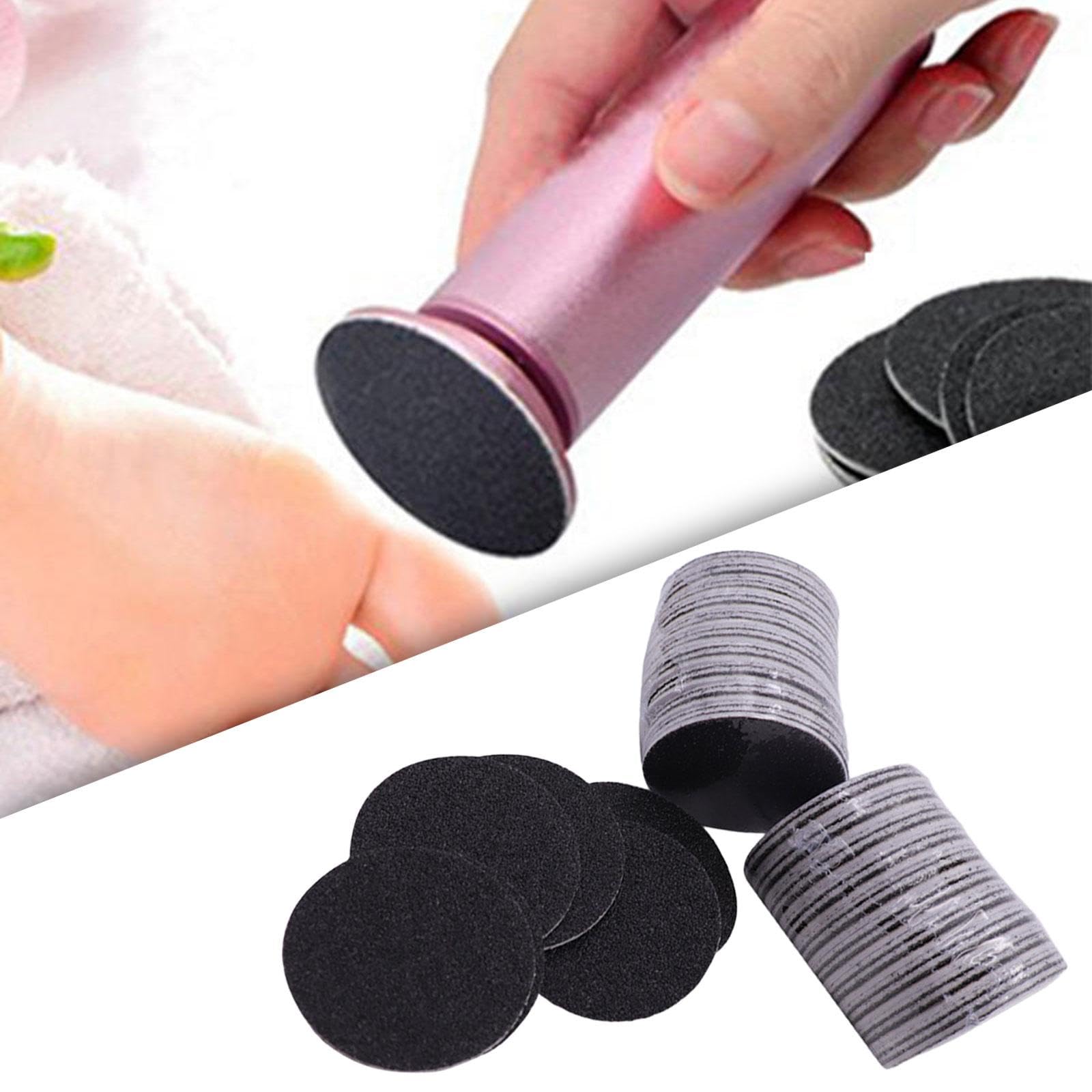 2 Discos de Papel de Lija de 60 Piezas para Pedicura, Herramientas Eléctricas para Pedicura, Removedor de Hojas, Limpieza de Pies, Almohadillas de Rep, 6 piezas