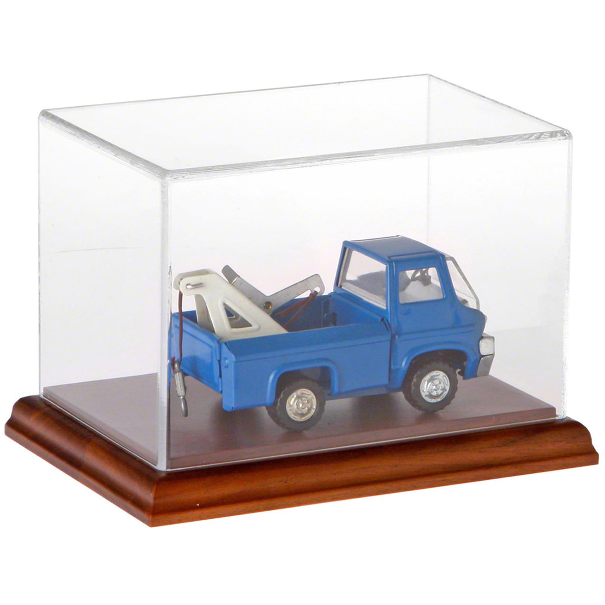 Plymor Clear Acrylic Display Case with Hardwood Base, 6