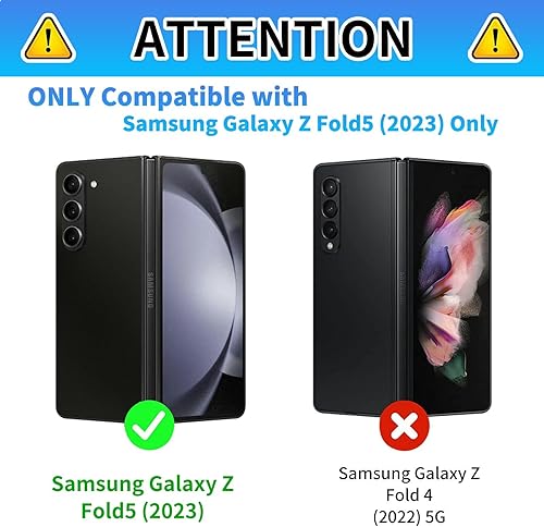 Miniatura 3 de Funda protectora para Samsung Galaxy Z Fold 5 2023 Slim Light Hard PC Shook Proof Funda protectora para Samsung Galaxy Z Fold 5 7.6 pulgadas - Flor