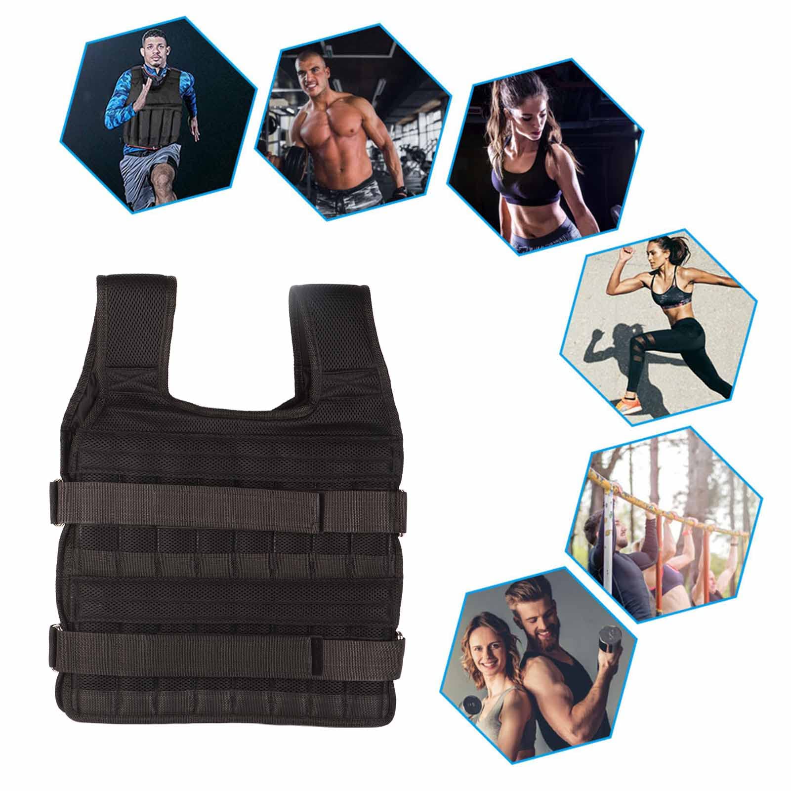 Greensen Giubbotto Ponderato da Allenamento 15 kg – Gilet Pesante per Fitness, Allenamento della Forza e Dimagrimento, con Rete Traspirante per Massima Comfort