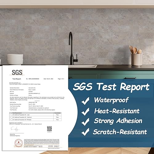 Miniatura 3 de Yipscazo Azulejo de pared compuesto de PVC 3D de 3 x 6 pulgadas, para despegar y pegar, para cocina, baño, lavandería, chimenea (compuesto de metal,