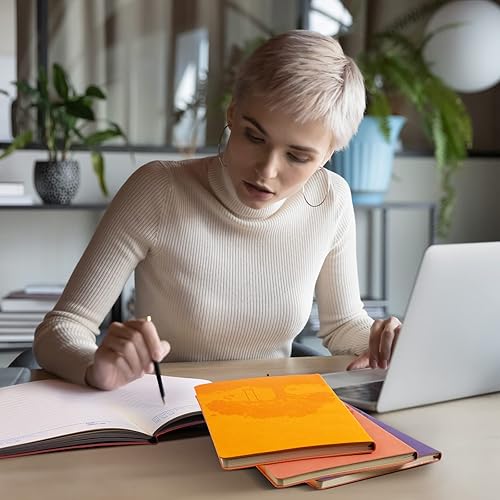 Miniatura 5 de TaoBary 24 diarios de piel sintética A5 a granel, coloridos diarios forrados con árboles, cuaderno de piel sintética suave, cuaderno de escritura a