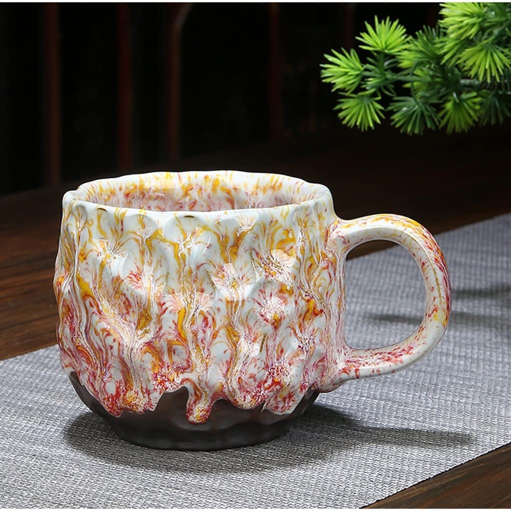 Ceramiczny kubek do kawy, prezent tatusia mumii, kubek miłości, ceramiczny kubek kawy Kubki do kawy Ręcznie robiona szorstka ceramika Filiżanka kawy Kubek retro Biurowy kubek wody Mężczyźni i kobiety