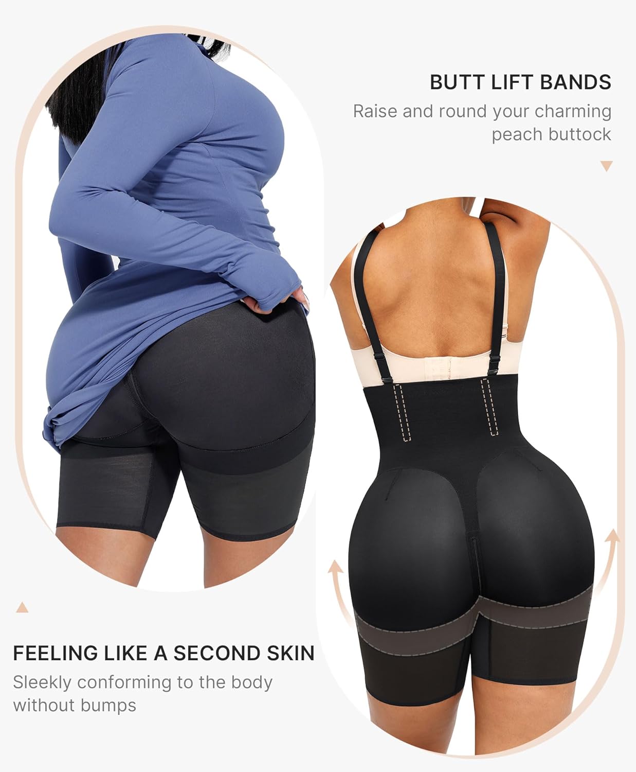 SHAPELLX Shapewear Tummy Control Womens High Waist Body Shaper Shorts Butt Lifting Shapewear Bodysuit Moldeadoras - Image 2