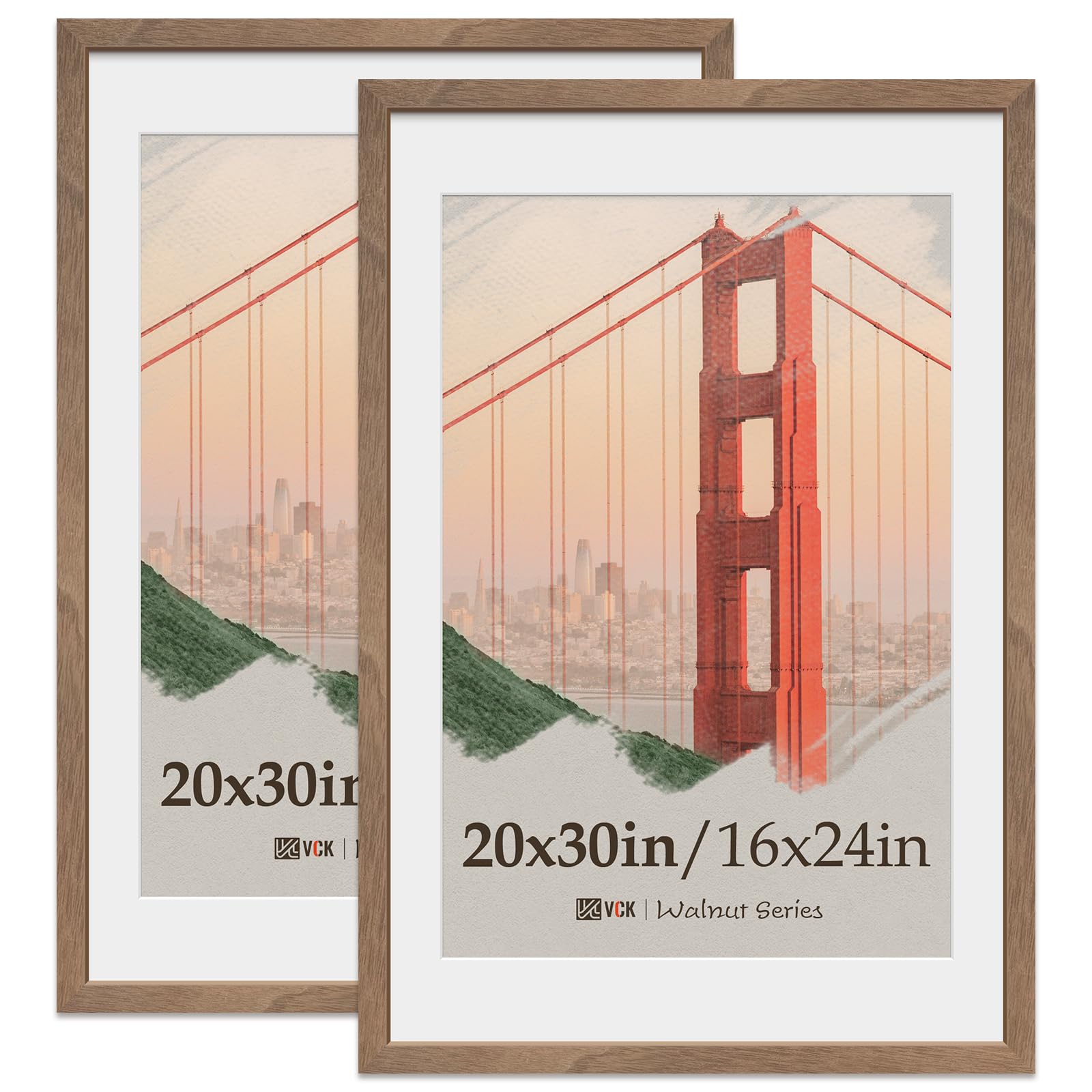 24 X 36 Frame VCK 20x30 Poster Frame Black - 5 Pack, Solid Wood Picture  Frame, Matted 24x36 Picture Frame, image size:1600x1600