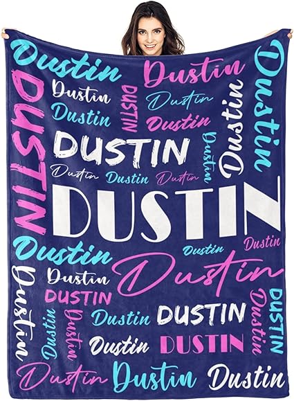 Personalized Blankets for Kids with Names Customized Blankets with Name for Adult Custom Blanket Gift for Birthday Christmas Valentines Day Gift