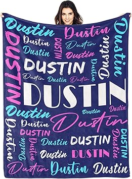 Personalized Blankets for Kids with Names Customized Blankets with Name for Adult Custom Blanket Gift for Birthday Christmas Valentines Day Gift