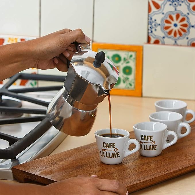 Cafe La Llave Espresso Grano Entero Tostado Oscuro Premium 32 oz Pack de 4 miniatura 7