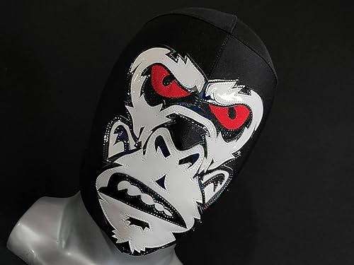 Miniatura 7 de MÁSCARA DE LUCHA DE LUCHA DE APE GORILLA LUCHADOR LUCHADOR LUCHA LIBRE MEXICANO BLANCO