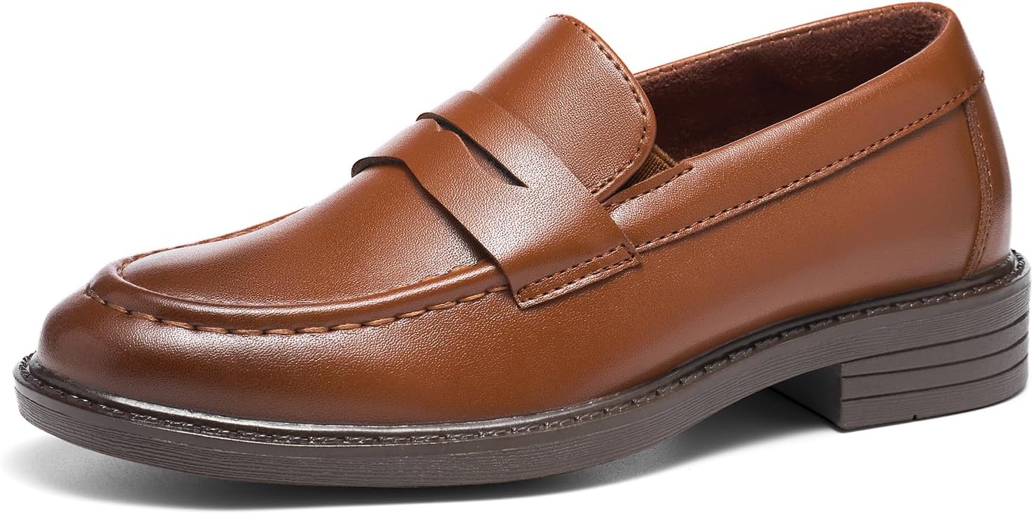 GINNI Boys Dress Shoes Slip-On Loafers Comfortable Lightweight Wedding Church Shoes for Toddler/Little Kid/Big Kid