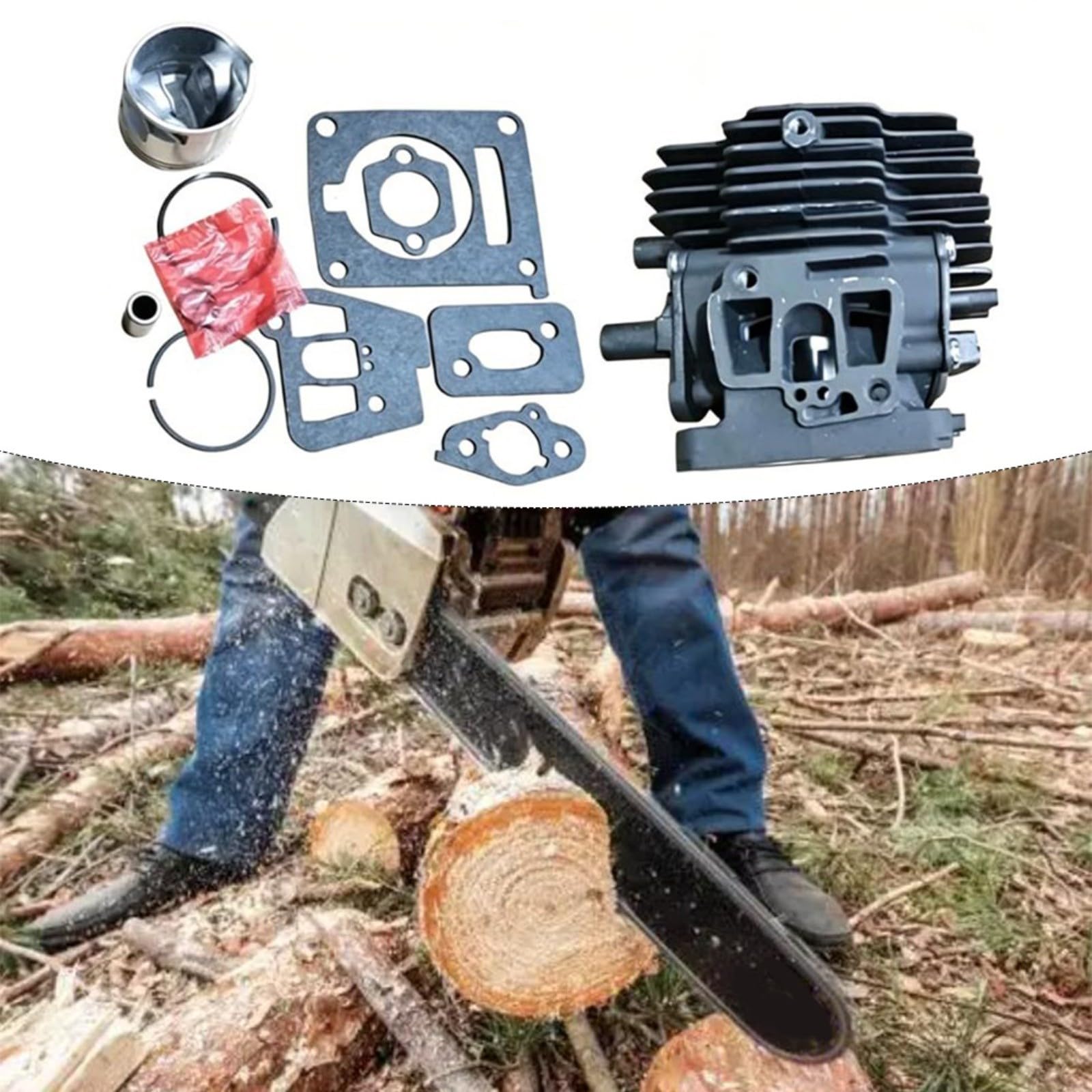 KiraKira 40mm SL FS240 FS360 FS361 Chainsaw Kit Modele 4147-020-1206 Solidna konstrukcja stalowa