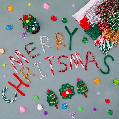 Miniatura 3 de Eppingwin 200 limpiapipas, limpiadores de tuberías verde brillante, suministros de manualidades, tallos de felpilla para proyectos de manualidades